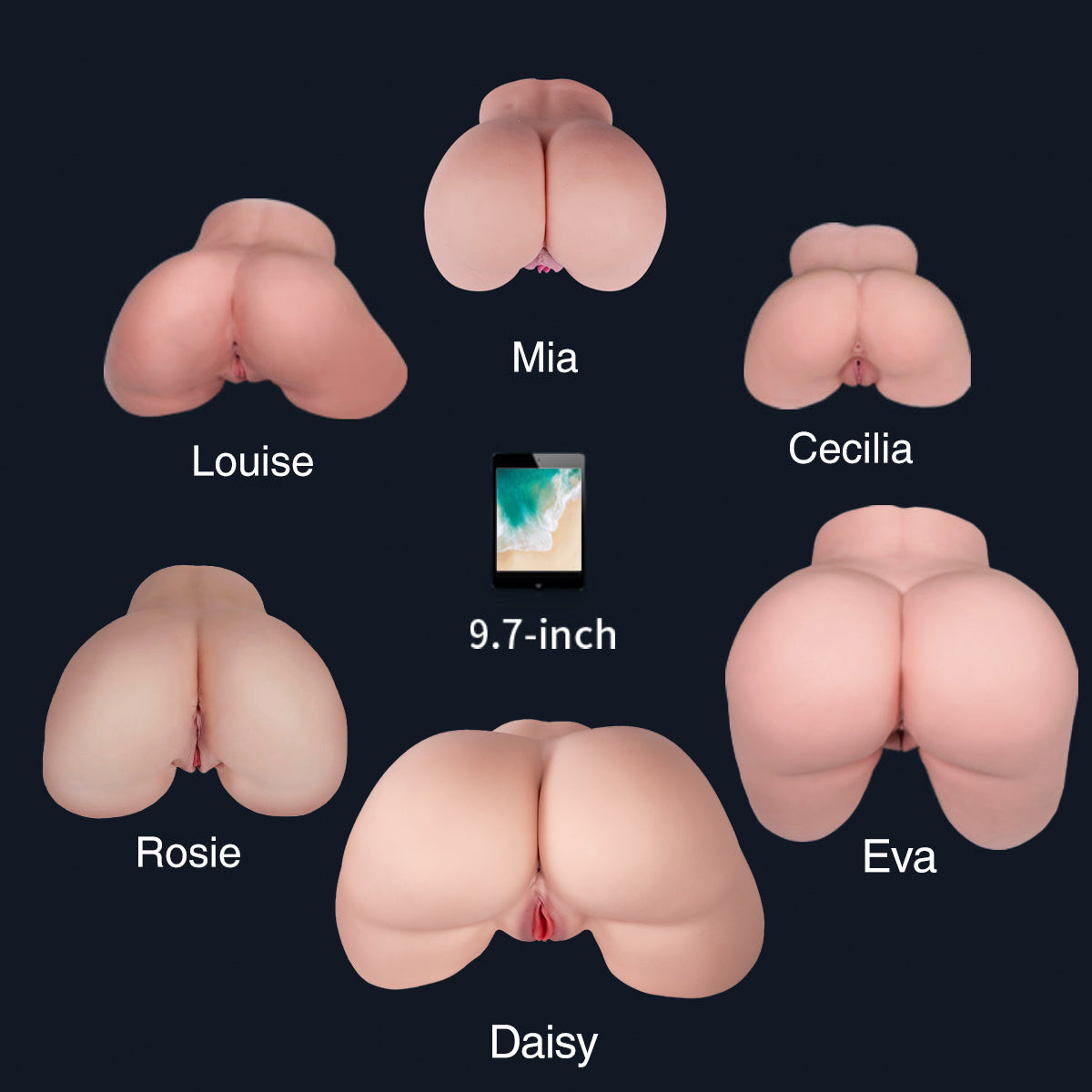 Daisy Big Ass Realistic Pussy Sex Doll size Compare