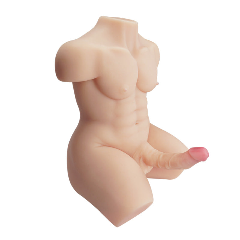 Channing: muñeca sexual de torso masculino trío de 15kg