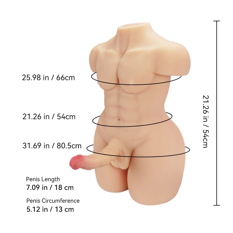 Channing :15kg Threesome Male Torso Sex Doll